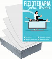 Ulotki A6 reklamowe firmowe 1000 szt różne wzory FIZJOTERAPIA