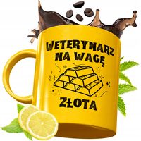 Złoty Kubek Premium Dla Weterynarza Prezent Z Nadrukiem Ze Zdjęciem