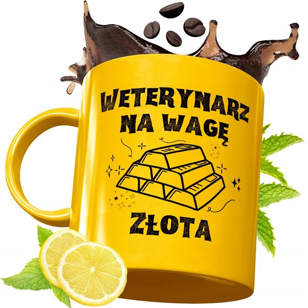 Złoty Kubek Premium Dla Weterynarza Prezent Z Nadrukiem Ze Zdjęciem zdjęcie 1