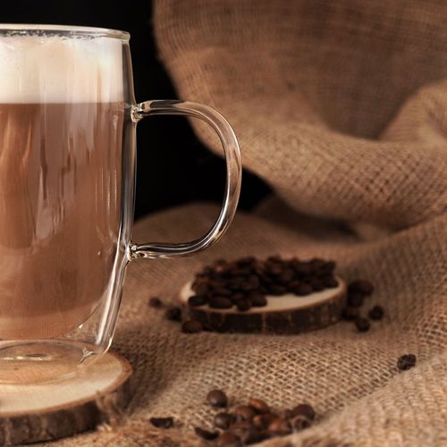 Szklanka Termiczna z Podwójną Ścianką do Kawy Latte Herbaty Napojów 430 ml na Arena.pl