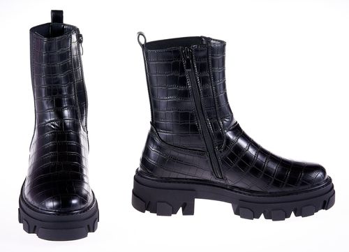 Botki platforma gruba podeszwa czarne Rozmiar obuwia - 41 na Arena.pl