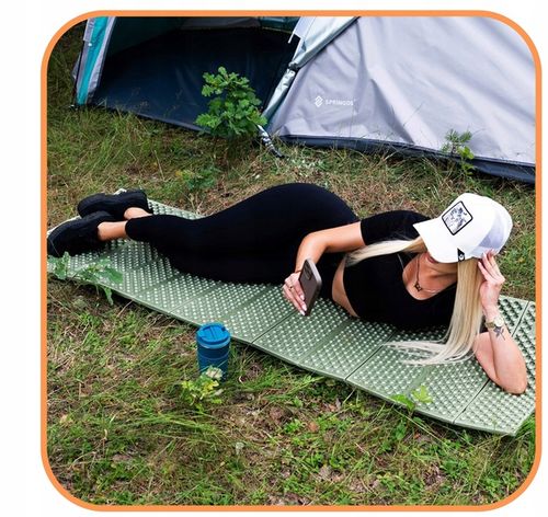 KARIMATA MATA TERMICZNA IZOLACYJNA SKŁADANA DO SPANIA TURYSTYCZNA NA BIWAK na Arena.pl