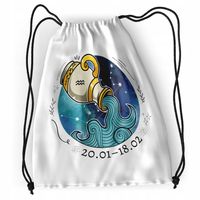 Plecak Wodnik Znaki Zodiaku Sportowy Szkolny Worek Z Nadrukiem Ze Zdjęciem