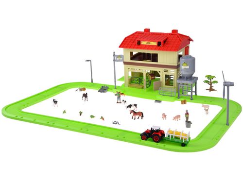ZABAWKOWY ZESTAW Z AKCESORIAMI ZWIERZĘTA  Z STODOŁĄ na Arena.pl