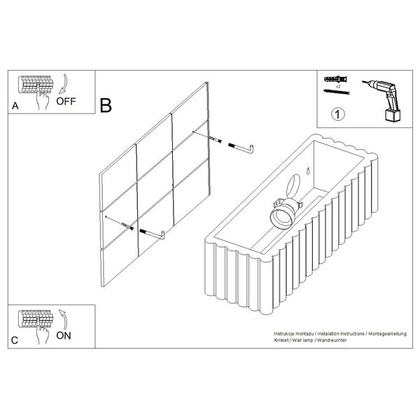 Kinkiet ceramiczny RIGATA biały zdjęcie 10