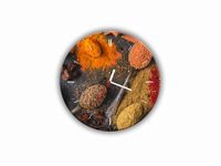 ZEGAR SZKLANY OKRĄGŁY - Przyprawy