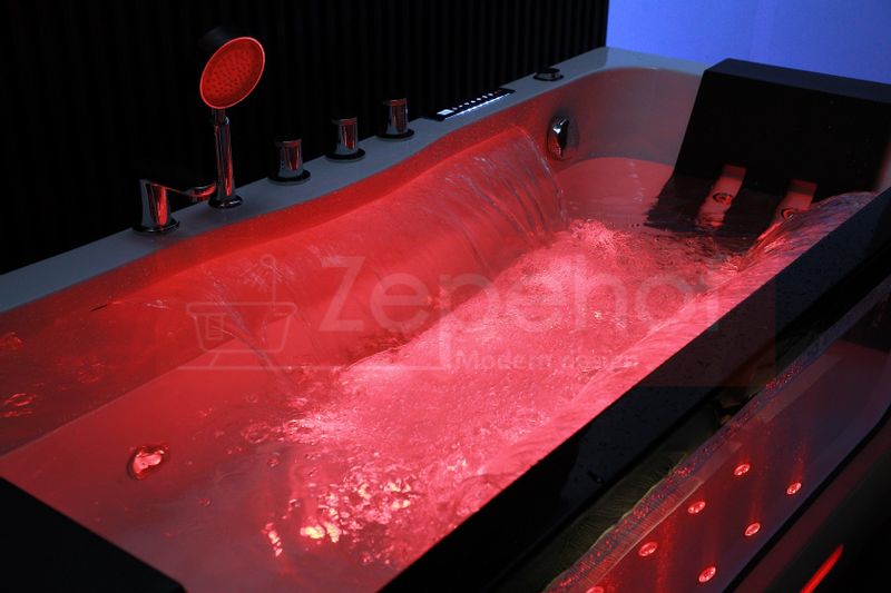 Wanna z hydromasażem EBX-7066 white prostokątna 170cmx78cmx61cm Wodosp zdjęcie 75