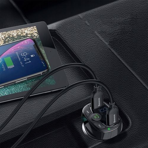 BASEUS TRANSMITER ADAPTER ŁADOWARKA BLUETOOTH FM MICRO SD DO AUTA na Arena.pl