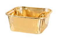 PAPILOTKI FOREMKI do babeczek kwadratowe złote 10 szt