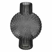 Wazon Shell szary szklany 32cm