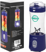 BLENDER AKUMULATOROWY USC-C 380ml / 2x3000mAh NIEBIESKI