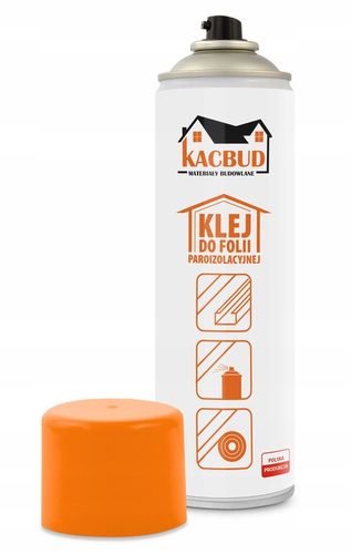 KACBUD KLEJ DO FOLII PAROIZOLACYJNEJ SEKUNDOWY SPRAY DO PAROIZOLACJI 500ml na Arena.pl