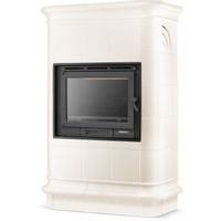 Piec kominek piecyk koza kaflowy ceramiczny obudowa kominkowa ROMA Cream