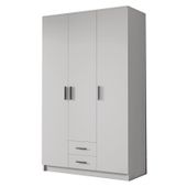 Szafa ADA I 120 cm - pojemna garderoba - BIAŁY+CZARNY