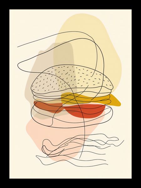 Plakat 13x18cm Cieniutki Burger zdjęcie 2