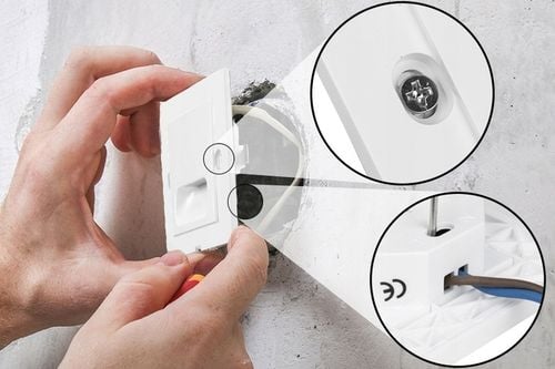 KWADRATOWA LAMPKA LED OŚWIETLENIE SCHODOWE OPRAWA LED NA SCHODY 230V na Arena.pl