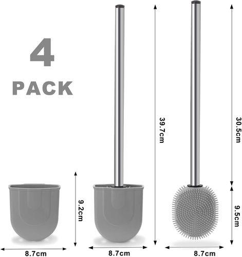 Szczotka do Toalety Łazienki z Silikonową Główką 4 na Arena.pl
