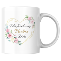 Prezent na dzień Babci Kubek z personalizowanym imieniem