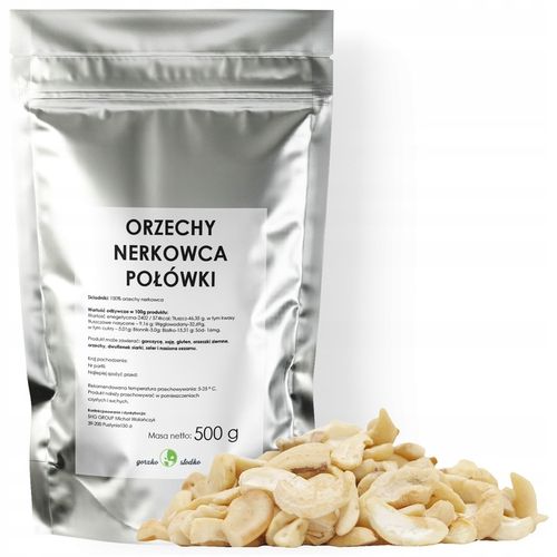 ORZECHY NERKOWCA połówki 500g na Arena.pl