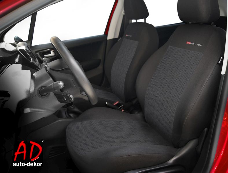 Uniwersalne welurowe pokrowce ELEGANCE P1 do TOYOTA COROLLA zdjęcie 3