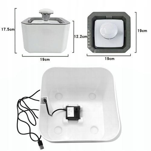 POIDEŁKO FONTANNA AUTOMATYCZNA DLA KOTA PSA ZWIERZĄT POIDŁO MISKA 2,5L na Arena.pl