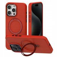 Etui Ring Mercury MagSafe Stand Silicone iPhone 15 6,1" czerwony