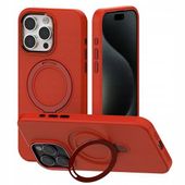 Etui Ring Mercury MagSafe Stand Silicone iPhone 15 6,1 czerwony