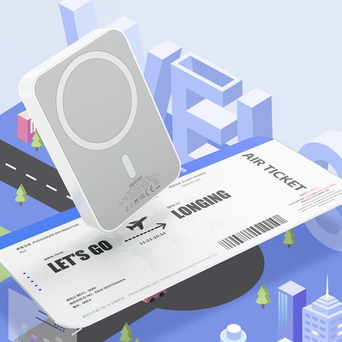 Powerbank K26 10000mAh 20W USB-A / USB-C / MagSafe - biały na Arena.pl