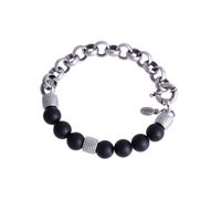 bransoletka z onyxem (b22/men/61ag cz.)