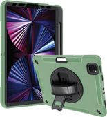 Etui iPad Pro 11 2021/2020/2018 Pancerne Army Green Stojak Pasek