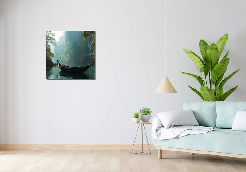 Obraz 60x60cm Samotność na Tafli zdjęcie 2