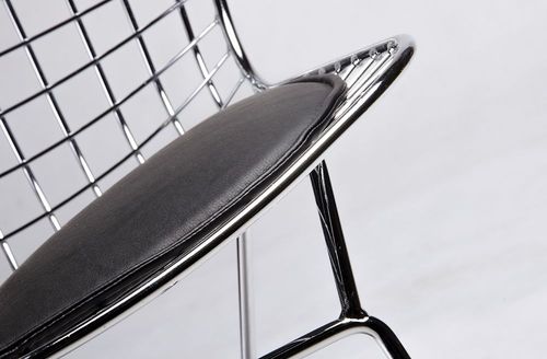 Krzesło NET SOFT chrom - czarna poduszka na Arena.pl