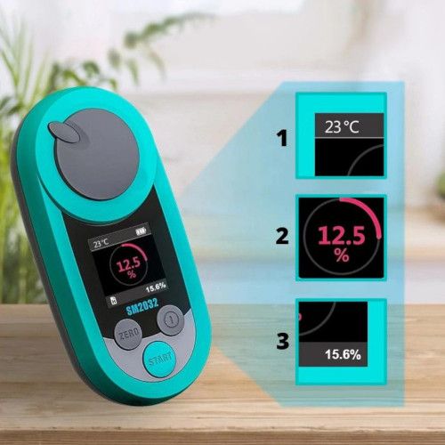 REFRAKTOMETR CYFROWY MIERNIK CUKRU TESTER BRIX0-32 zdjęcie 3