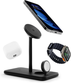 Twelve South HiRise 3 Deluxe Czarna Ładowarka Stacja MagSafe 15W 3w1 Apple