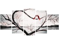 70CM 150CM OBRAZ 5 ELEM W ŚWIETLE KSIĘŻYCA I ŚCIENNY