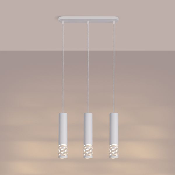Lampa wisząca LIRO 3L biały zdjęcie 3