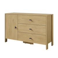 Komoda z szufladami Ethan 1D3S 120 Dąb Cremona