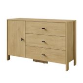 Komoda z szufladami Ethan 1D3S 120 Dąb Cremona