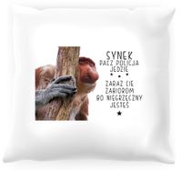 Poduszka z nosaczem -  Synek pacz policja jedzie