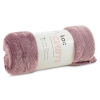 Miękki koc flano 70X160 CINDY5 wrzosowy