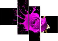 100 70CM OBRAZ 4 ELEM PLUSK DRUK PŁÓTNO RAMA