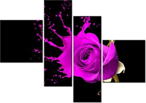 100 70CM OBRAZ 4 ELEM PLUSK DRUK PŁÓTNO RAMA na Arena.pl