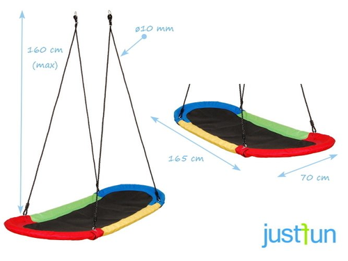 Huśtawka Bocianie Gniazdo XXL MULTIKOLOR na Arena.pl