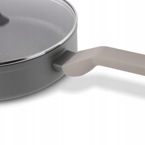 Patelnia na indukcję PATELNIA GŁĘBOKA NON-STICK Z POKRYWKĄ 28cm Pancetta na Arena.pl