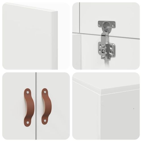 Ramka łóżka Biały 200 x 80 x 31.5 cm Materiał drewnopochodny na Arena.pl