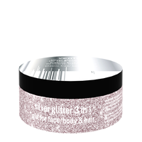 VENITA Brokat żelu do twarzy ciała Silver Glitter