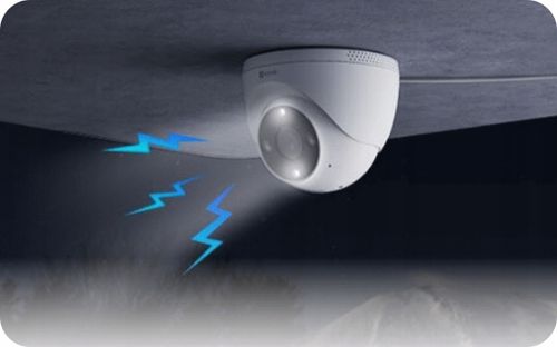 KAMERA IP WEWNĘTRZNA ZEWNĘTRZNA KOPUŁOWA EZVIZ CS-H4 DETEKCJA RUCHU WIFI na Arena.pl