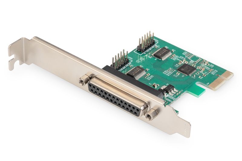Kontroler LPT parallel DB25 2x COM RS232 DB9 PCIE zdjęcie 4