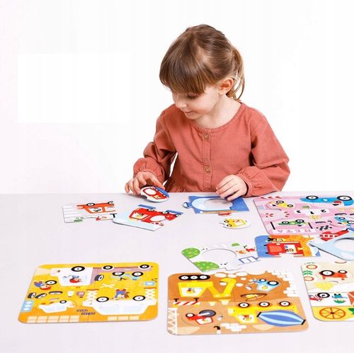 CZUCZU Puzzle Układanki z Dziurką POJAZDY 6 Układanek 36 Elementów 2+ na Arena.pl