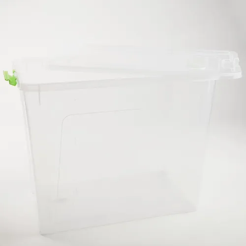 POJEMNIK PLASTIKOWY BOX 40L PRZEZROCZYSTY Z POKRYWKĄ DO PRZECHOWYWANIA na Arena.pl